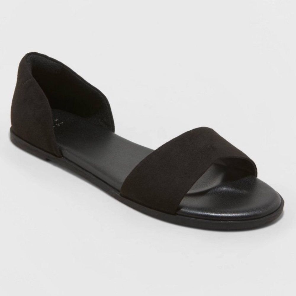 Two piece slide sandals